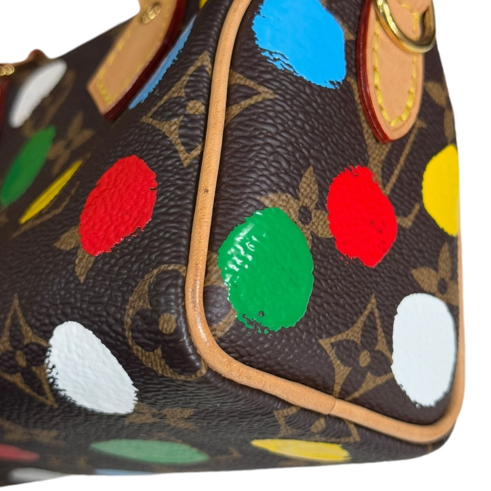 Louis Vuitton x Yayoi Kusama Nano Speedy M81979 Monogram Multicolor Dots 2Way Bag