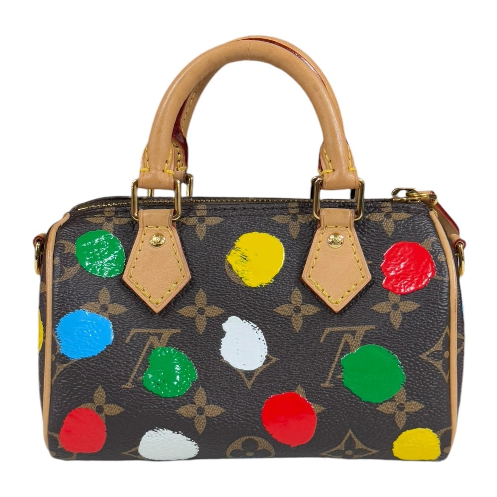 Louis Vuitton x Yayoi Kusama Nano Speedy M81979 Monogram Multicolor Dots 2Way Bag