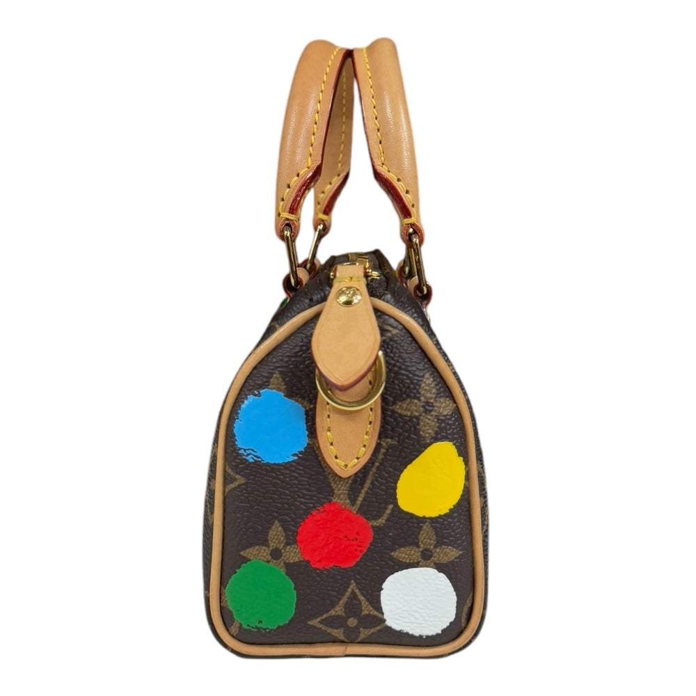 Louis Vuitton x Yayoi Kusama Nano Speedy M81979 Monogram Multicolor Dots 2Way Bag