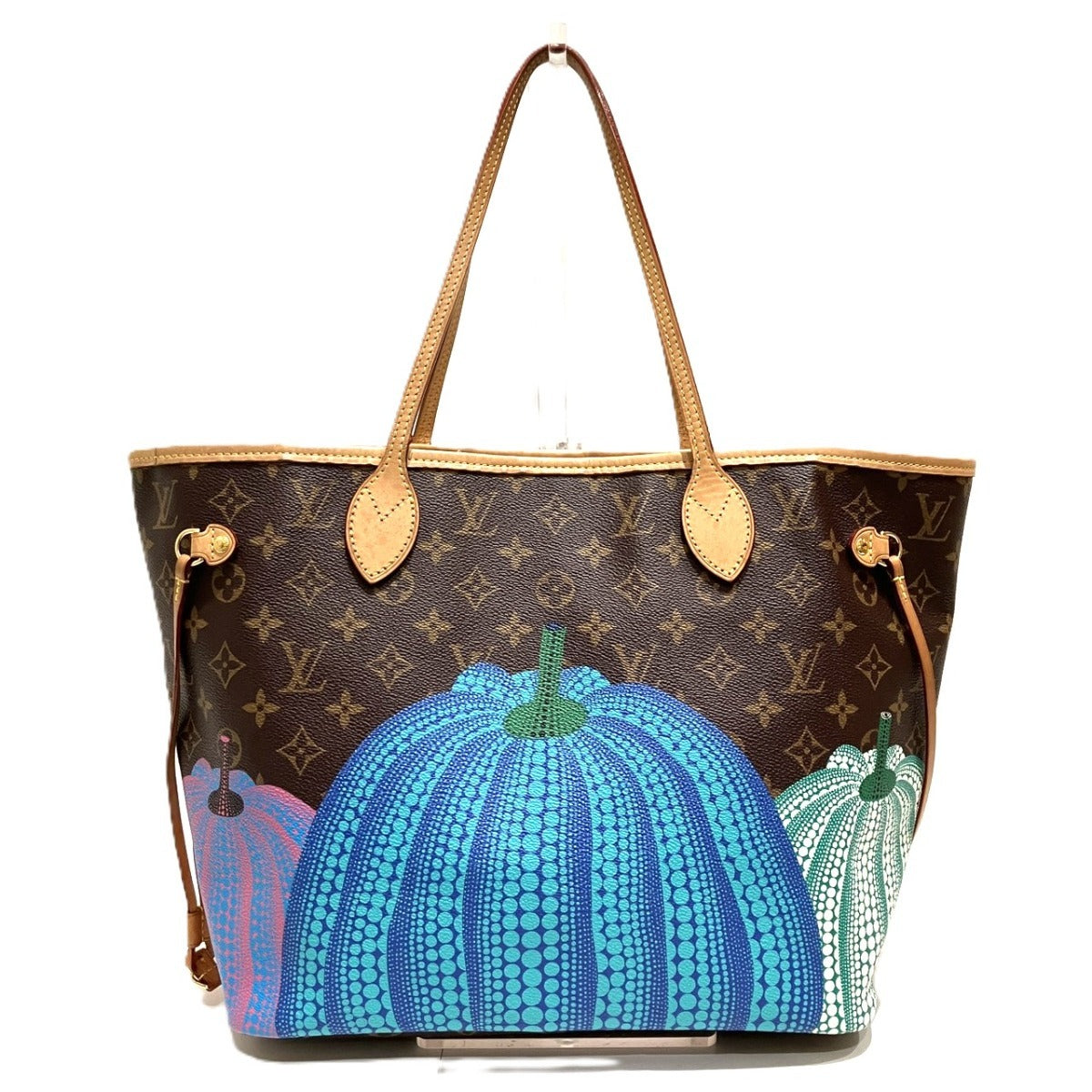 Louis Vuitton x Yayoi Kusama Neverfull MM M46468 Monogram Pumpkin Tote Bag