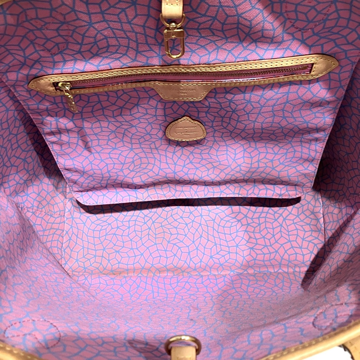Louis Vuitton x Yayoi Kusama Neverfull MM M46468 Monogram Pumpkin Tote Bag