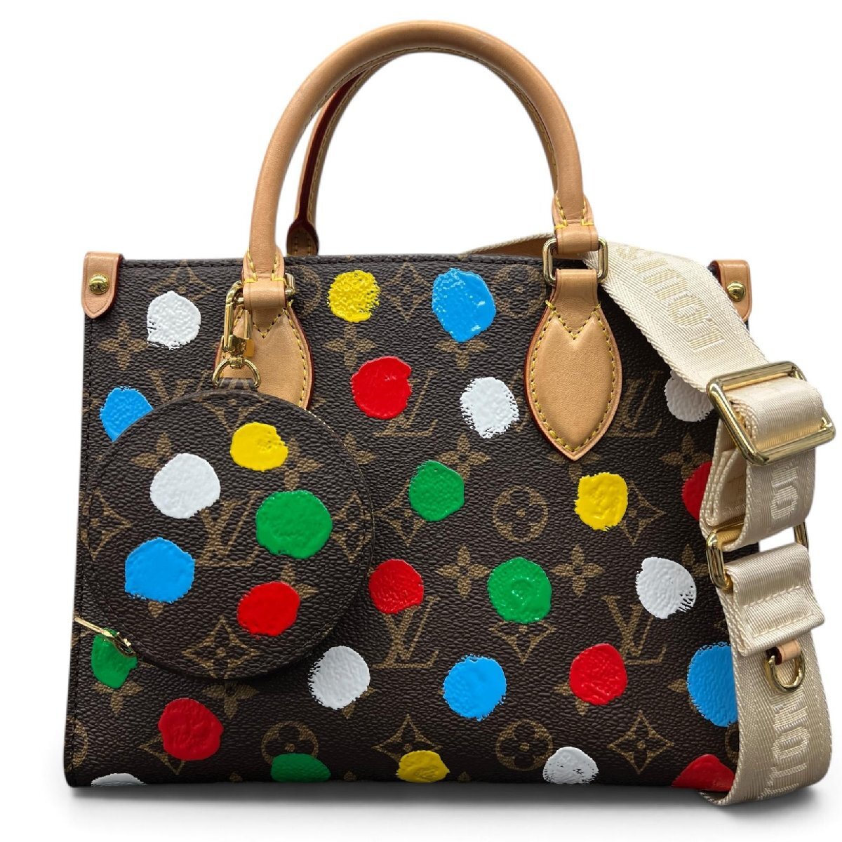 Louis Vuitton x Yayoi Kusama OnTheGo PM M46380 Painted Dots Monogram 2Way Bag