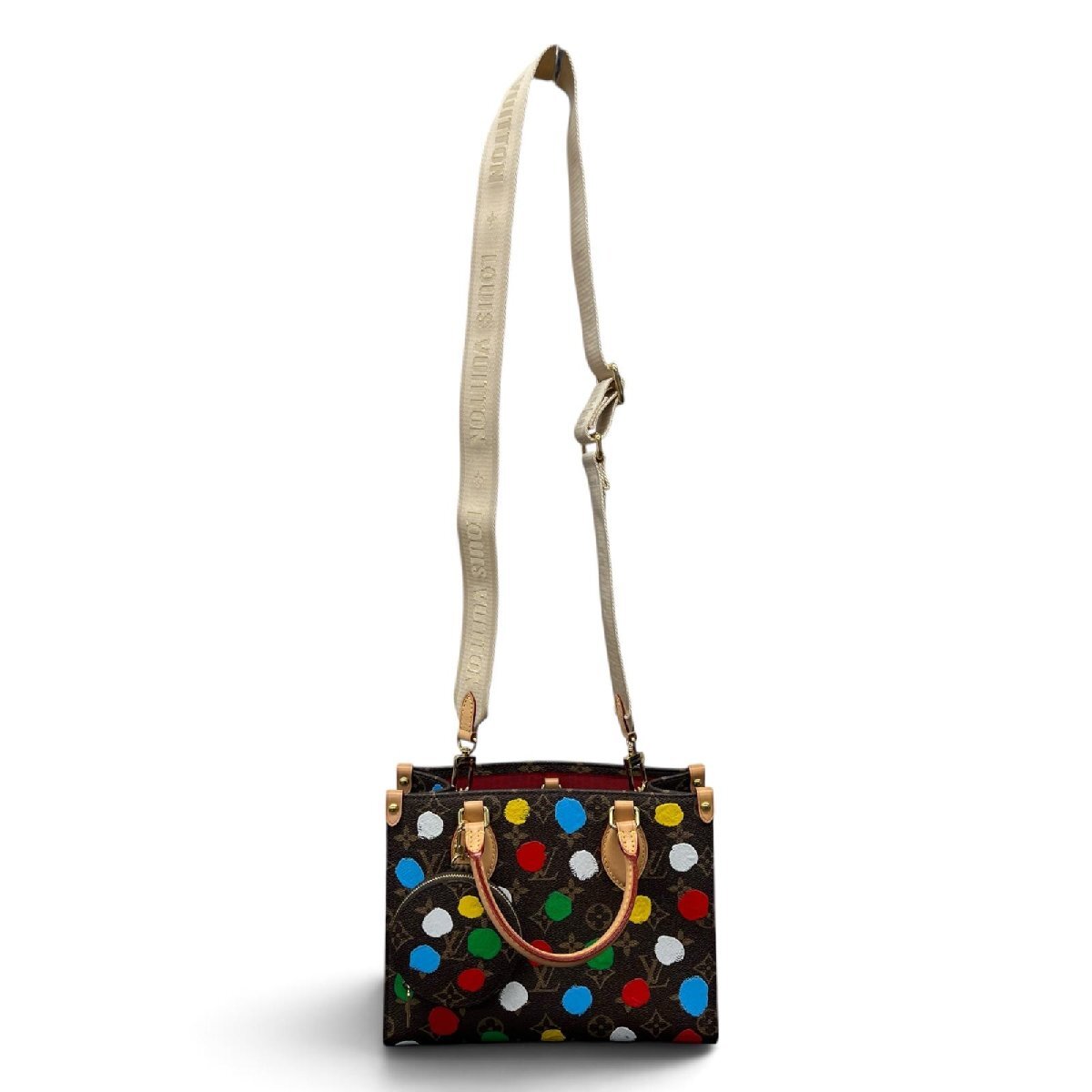 Louis Vuitton x Yayoi Kusama OnTheGo PM M46380 Painted Dots Monogram 2Way Bag