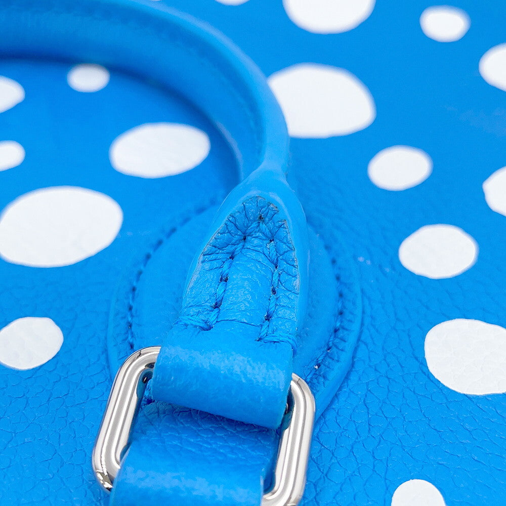 Louis Vuitton x Yayoi Kusama OnTheGo PM M46424 Blue White Infinity Dots Monogram Empreinte Leather Bag