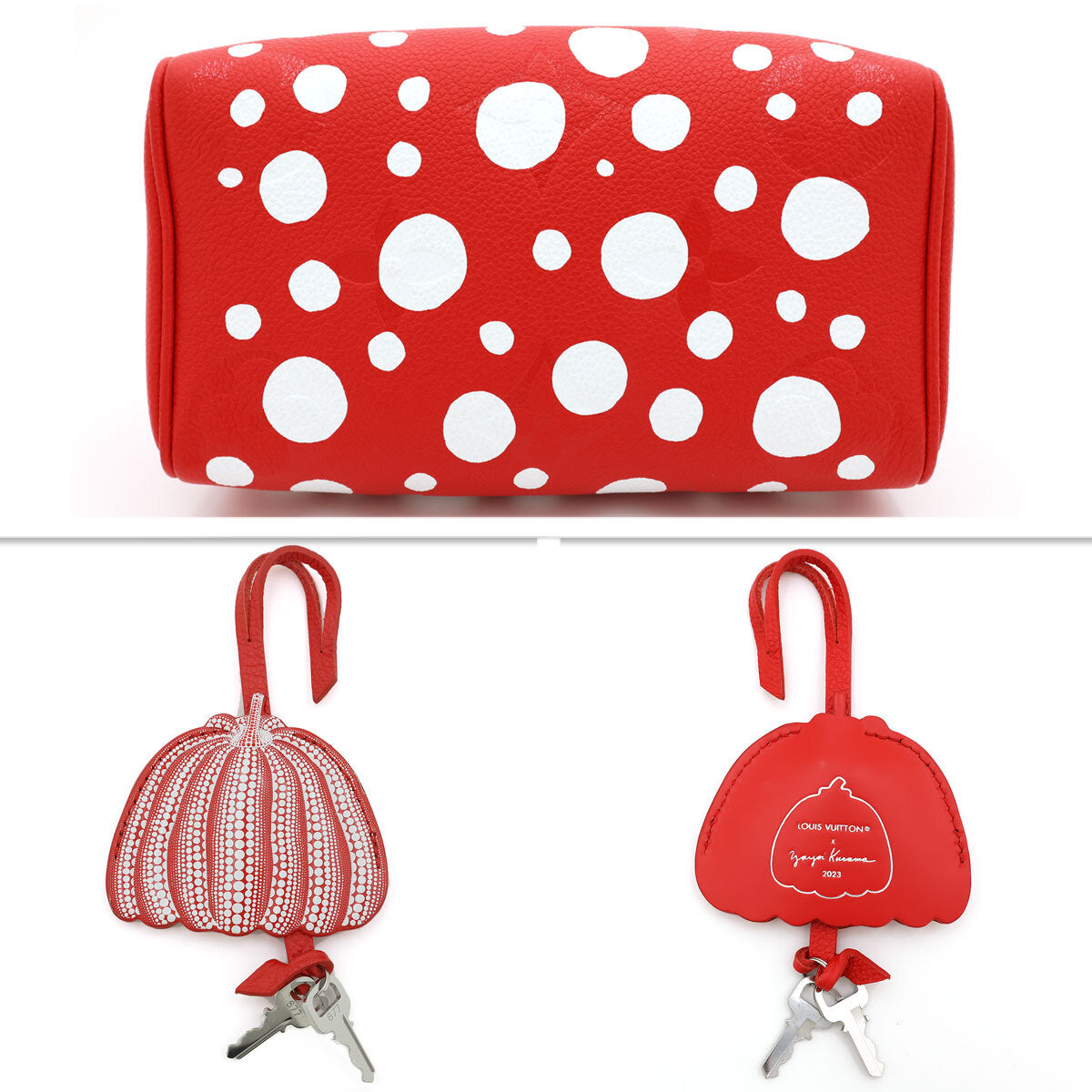 Louis Vuitton x Yayoi Kusama Speedy Bandouliere 20 M46411 Red White Infinity Dots