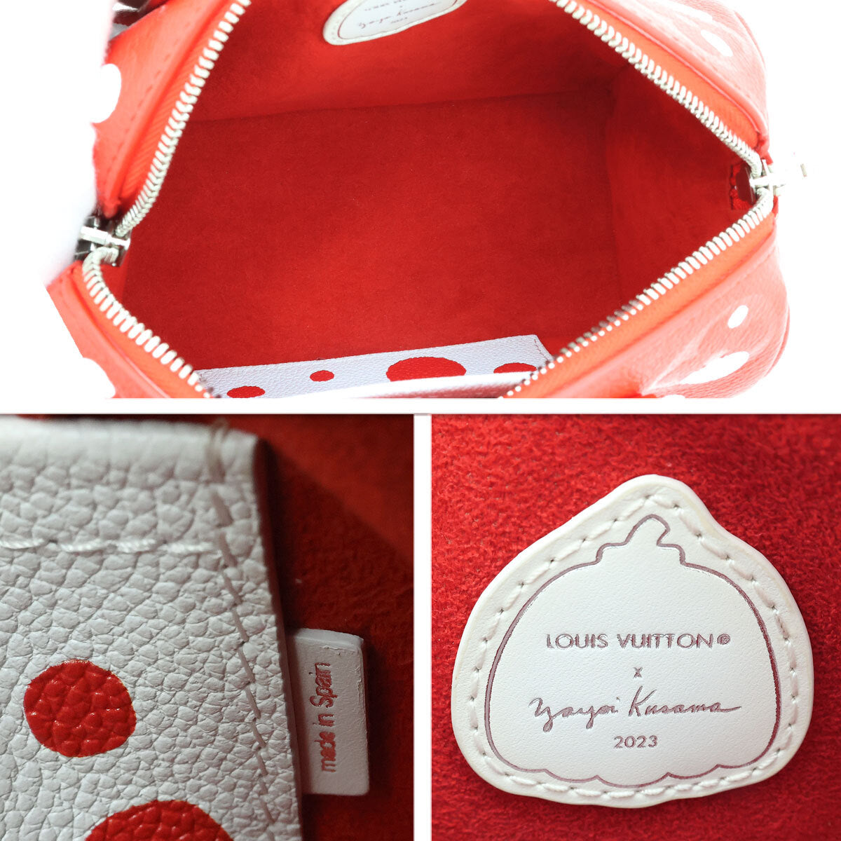 Louis Vuitton x Yayoi Kusama Speedy Bandouliere 20 M46411 Red White Infinity Dots