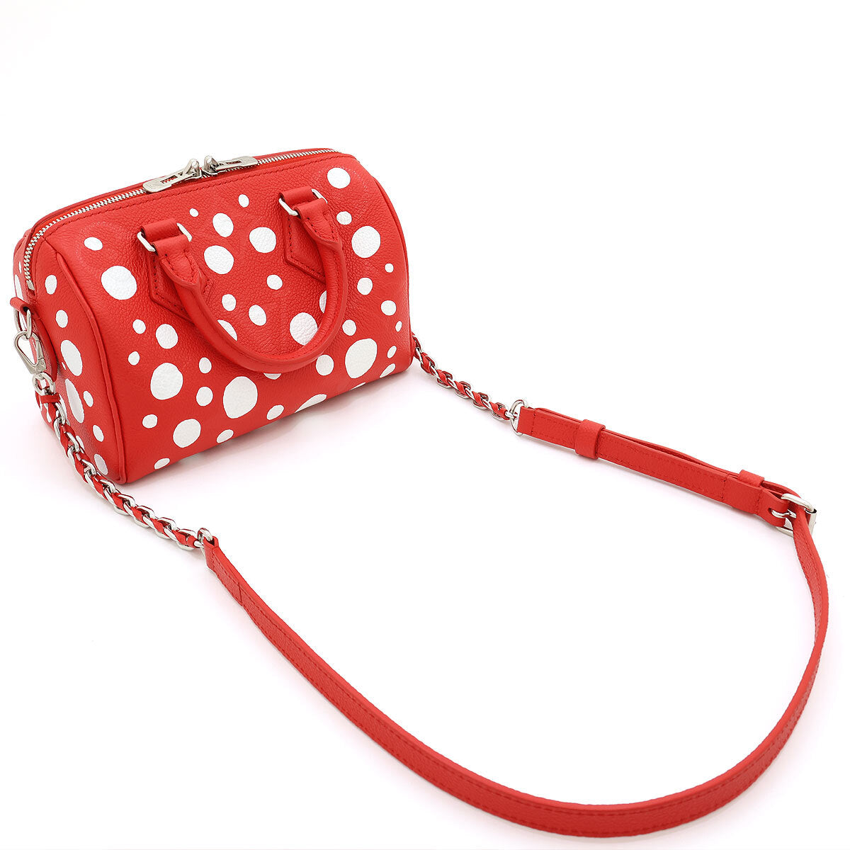 Louis Vuitton x Yayoi Kusama Speedy Bandouliere 20 M46411 Red White Infinity Dots