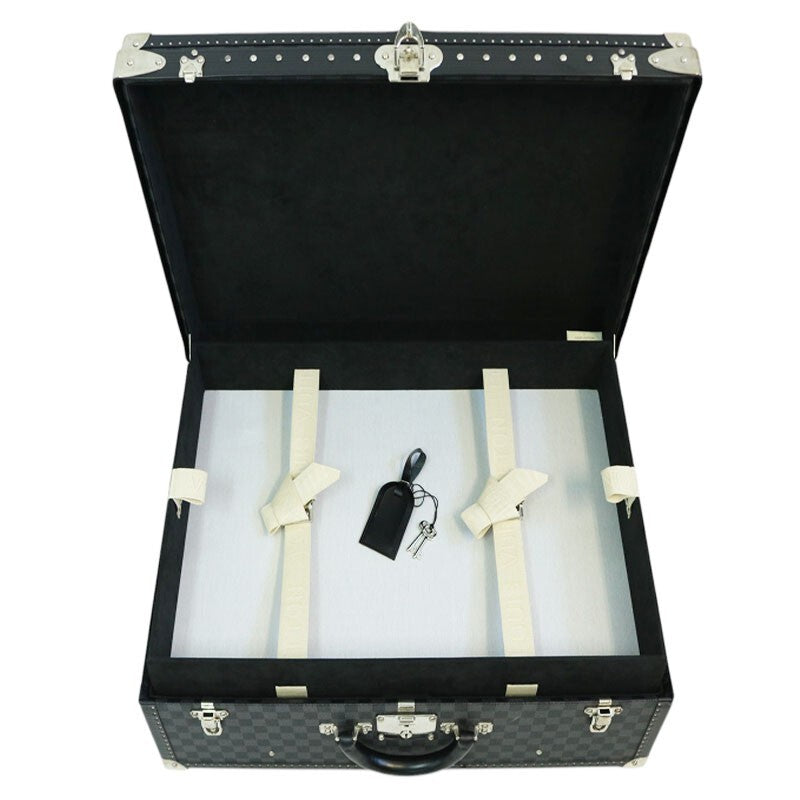 Louis Vuitton M21231 Hard Trunk – Damier Graphite Canvas – Modern Vintage LV Case – 65cm Collector Travel Trunk (B Rank)