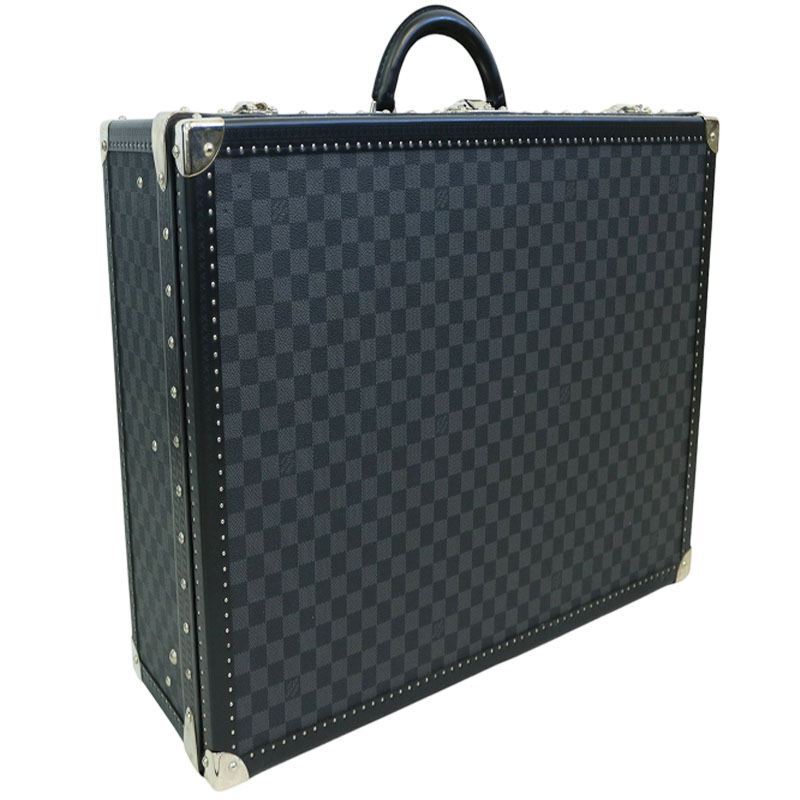 Louis Vuitton M21231 Hard Trunk – Damier Graphite Canvas – Modern Vintage LV Case – 65cm Collector Travel Trunk (B Rank)