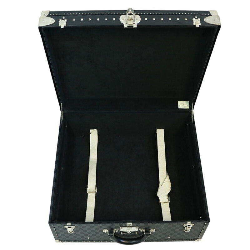 Louis Vuitton M21231 Hard Trunk – Damier Graphite Canvas – Modern Vintage LV Case – 65cm Collector Travel Trunk (B Rank)