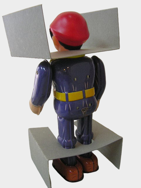 Maboroshi Tantei Tin Wind Up Figure Japanese Buriki Tezuka Showa Era Boxed Collectible