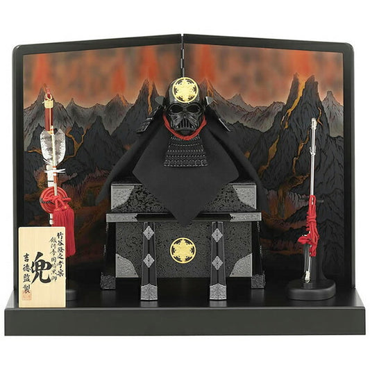 Made-to-Order Darth Vader Yoroi-Doll - (Gogatsu Ningyō Style) Licensed STAR WARS × Japanese Armor Art Object | Display Cabinet Set
