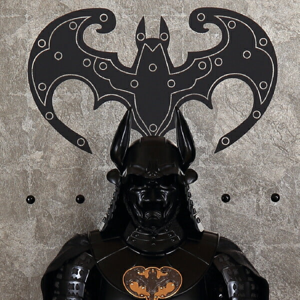 Made-to-Order Gogatsu Ningyo “Batman” Samurai Armor Doll Figure Display Statue | Contemporary Yoroi-Inspired Figure in Shrine-Style Cabinet (Japanese Festival Craft)