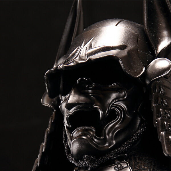 Made-to-Order Gogatsu Ningyo “Batman” Samurai Armor Doll Figure Display Statue | Contemporary Yoroi-Inspired Figure in Shrine-Style Cabinet (Japanese Festival Craft)