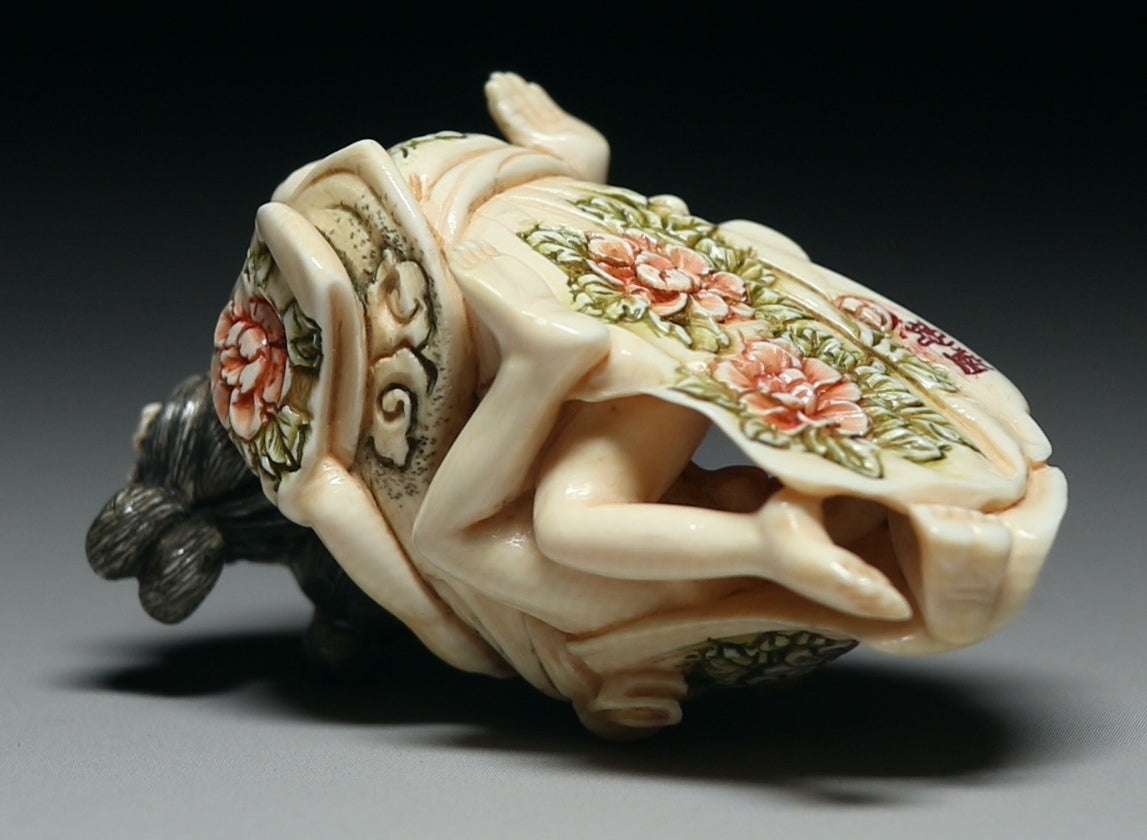 Shunga Miniature Sculpture | Mammoth Ivory Art – Japonista