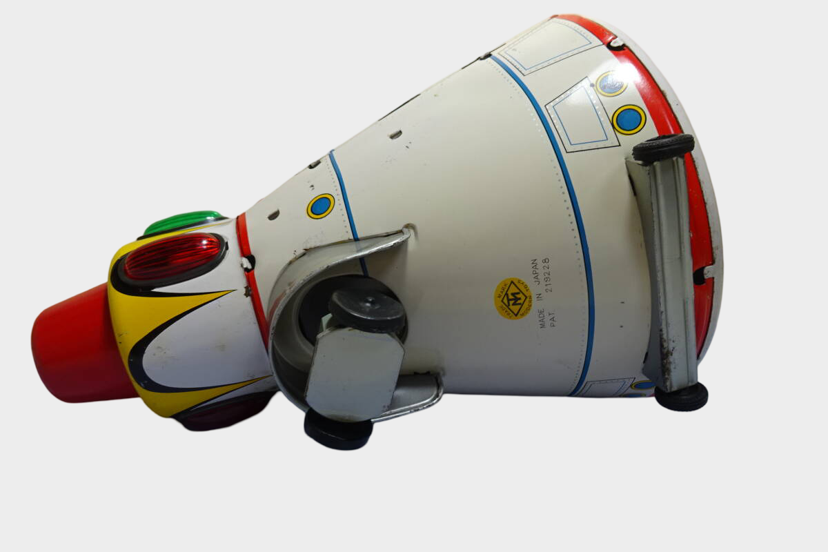 Vintage Masudaya Apollo Spacecraft Tin Toy Japan 1960s Astronaut Space Capsule