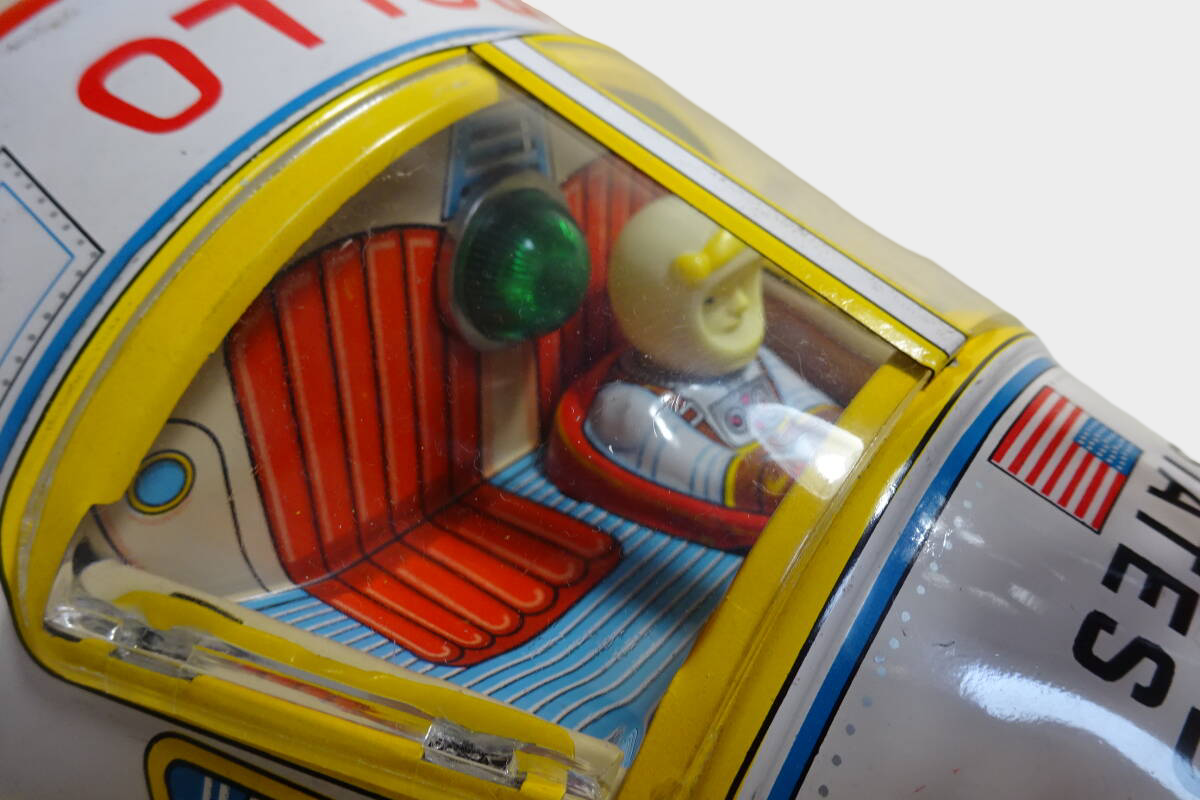 Vintage Masudaya Apollo Spacecraft Tin Toy Japan 1960s Astronaut Space Capsule