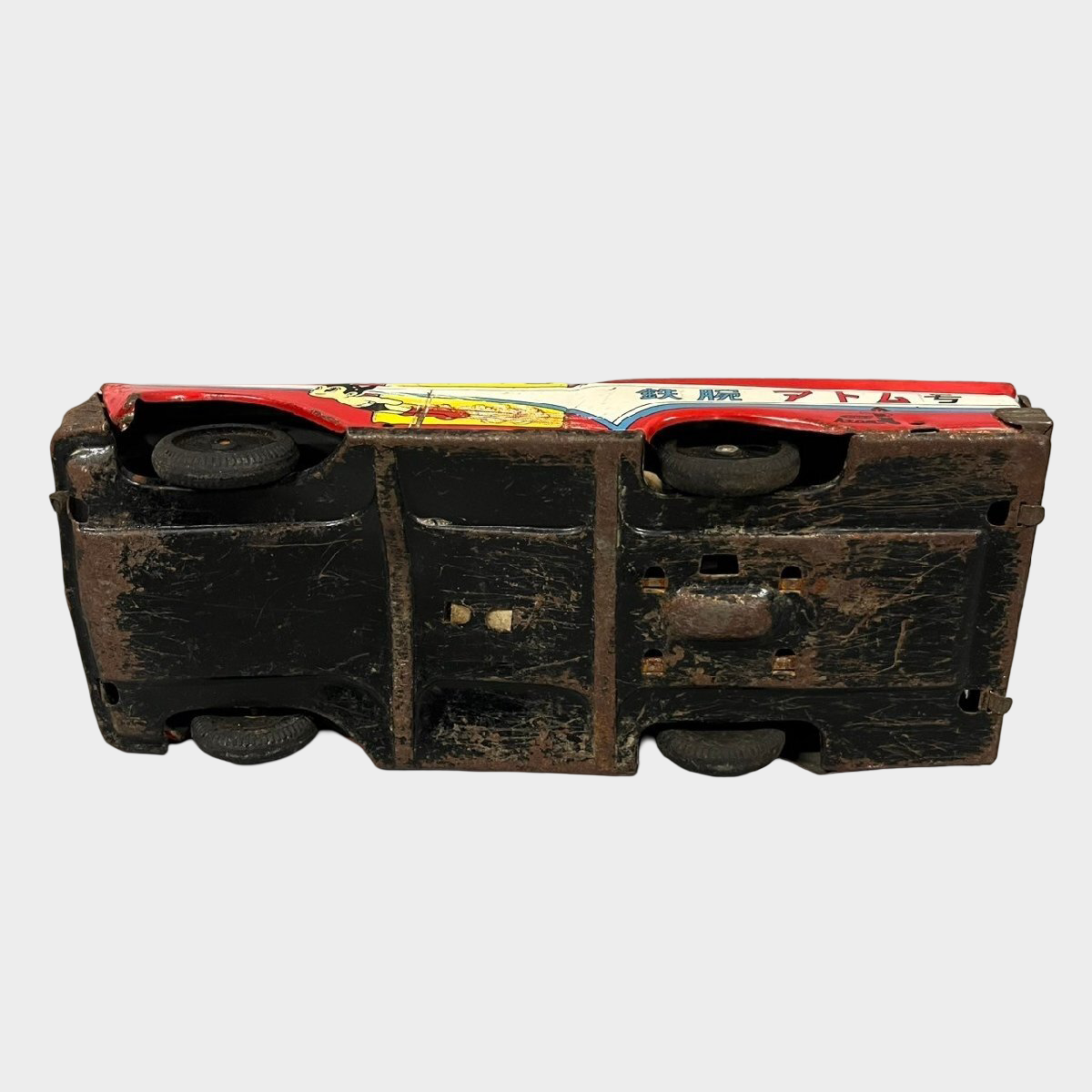 Vintage Masudaya Astro Boy Tin Car Mighty Atom Japanese Wind-Up Toy Showa Era