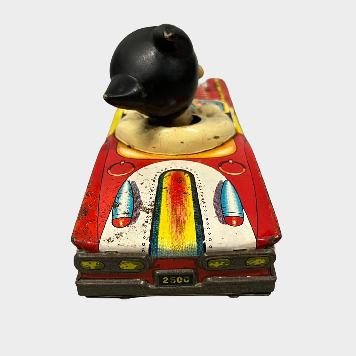 Vintage Masudaya Astro Boy Tin Car Mighty Atom Japanese Wind-Up Toy Showa Era