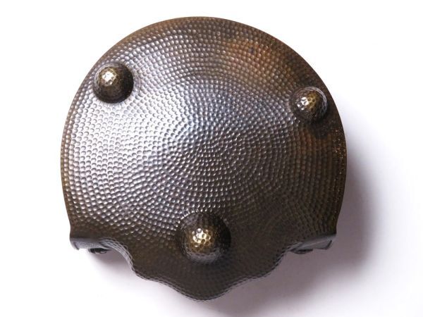 Authentic Meiji Japanese Bronze Kabuto Incense Burner Samurai Helmet Shishi Feet Antique