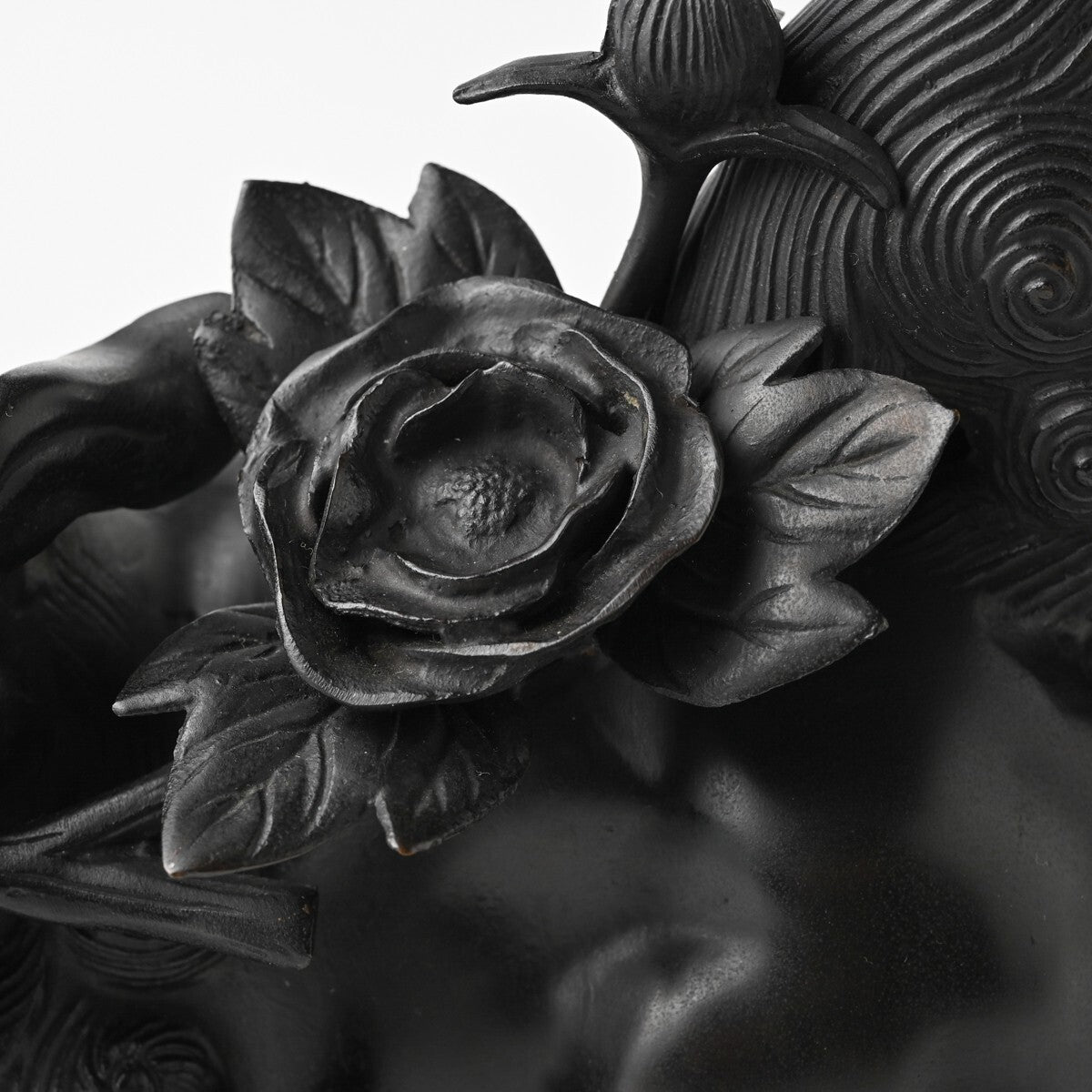 Authentic Meiji Period Japanese Metal Kara Shishi Lion Sculpture — Signed Teruaki