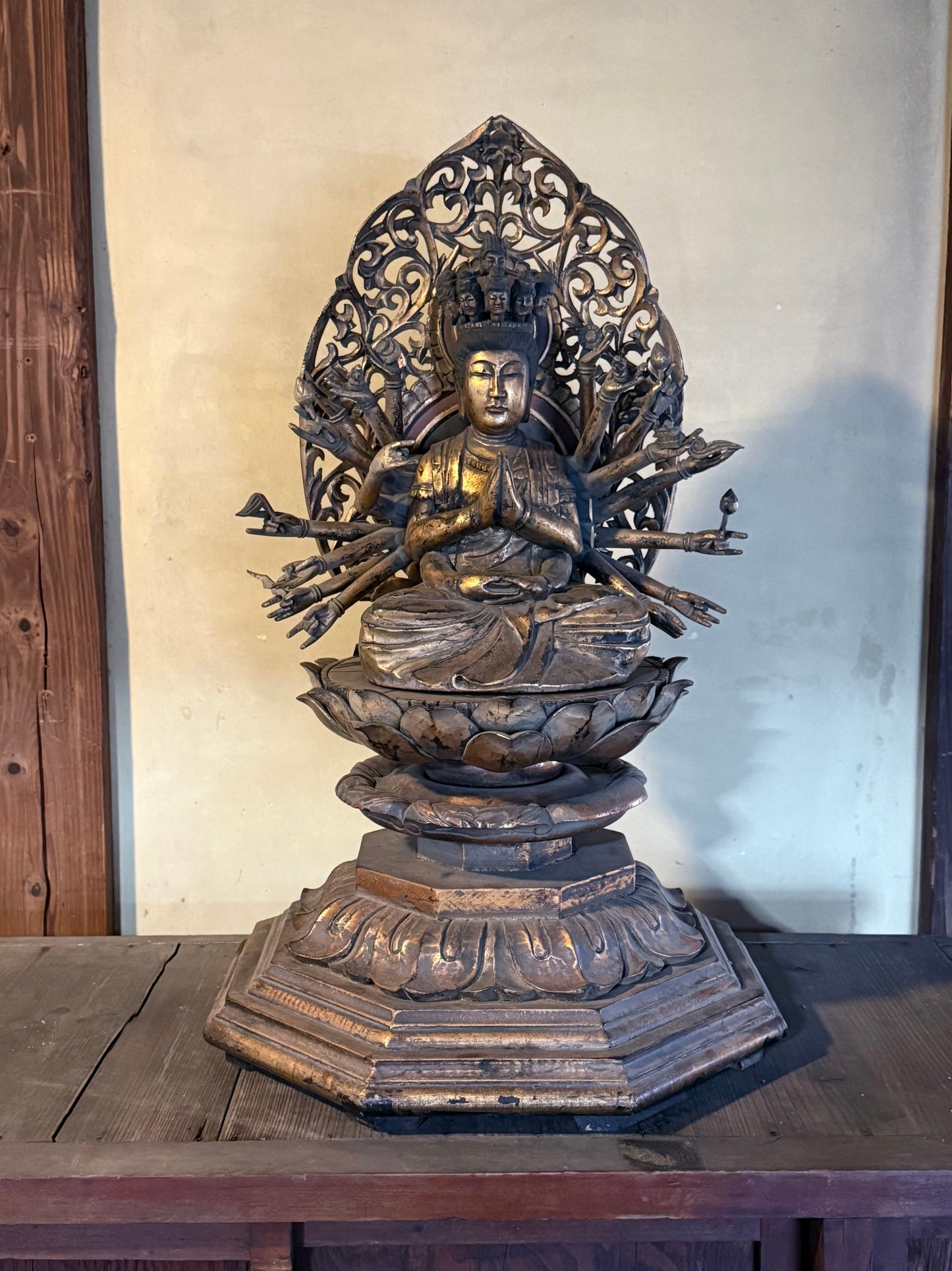 Mid–Late Showa Esoteric Buddhist Triad | Dainichi Nyorai, Shō Kannon & Senju Kannon Monumental Temple Ensemble