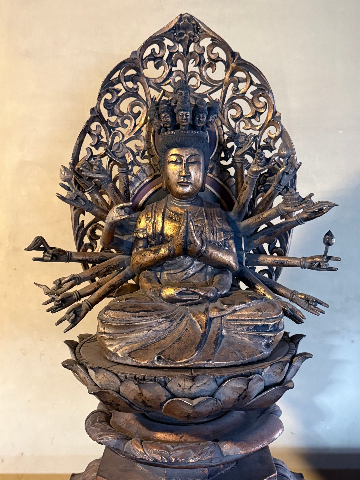 Mid–Late Showa Esoteric Buddhist Triad | Dainichi Nyorai, Shō Kannon & Senju Kannon Monumental Temple Ensemble