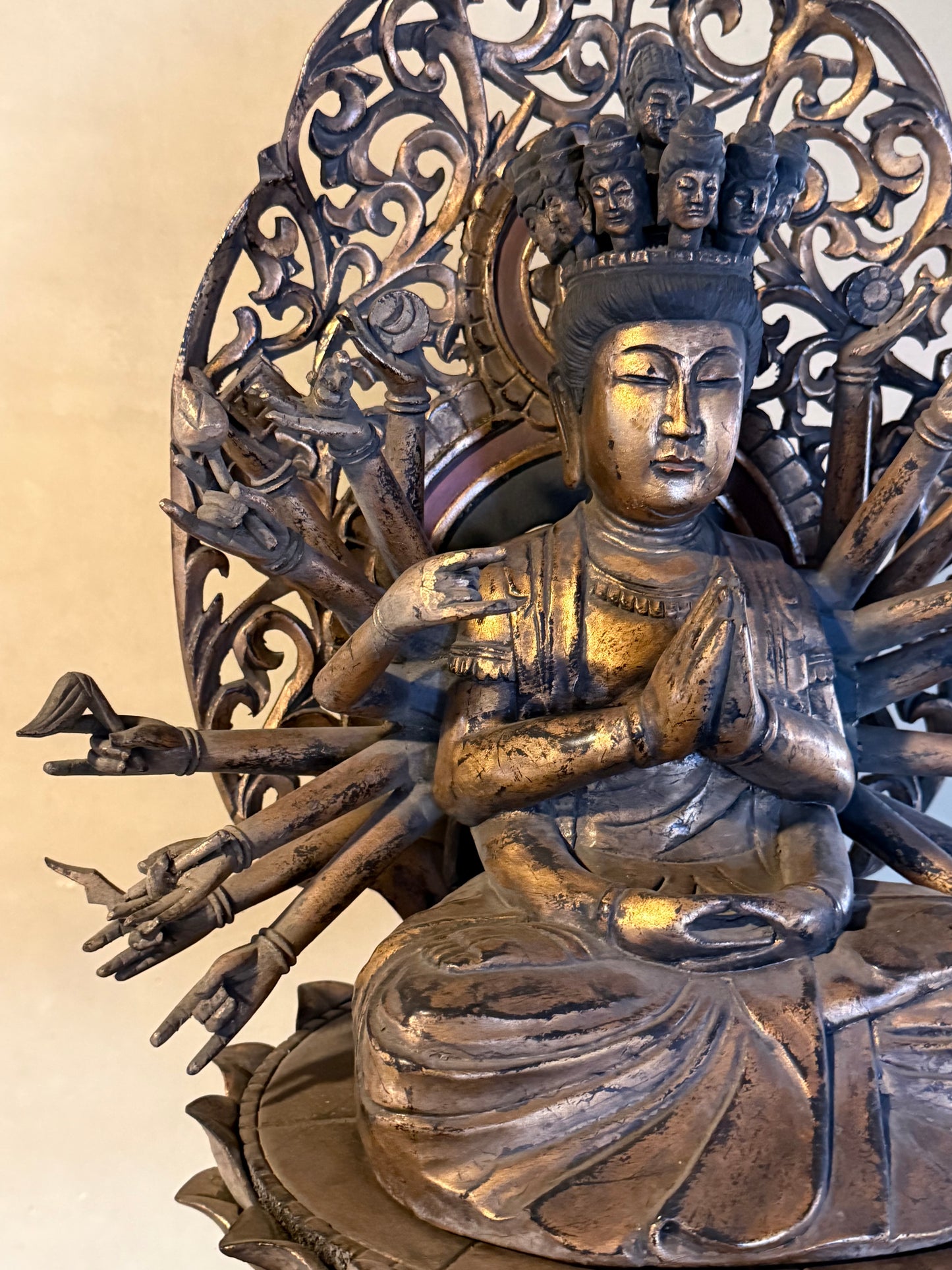 Mid–Late Showa Esoteric Buddhist Triad | Dainichi Nyorai, Shō Kannon & Senju Kannon Monumental Temple Ensemble