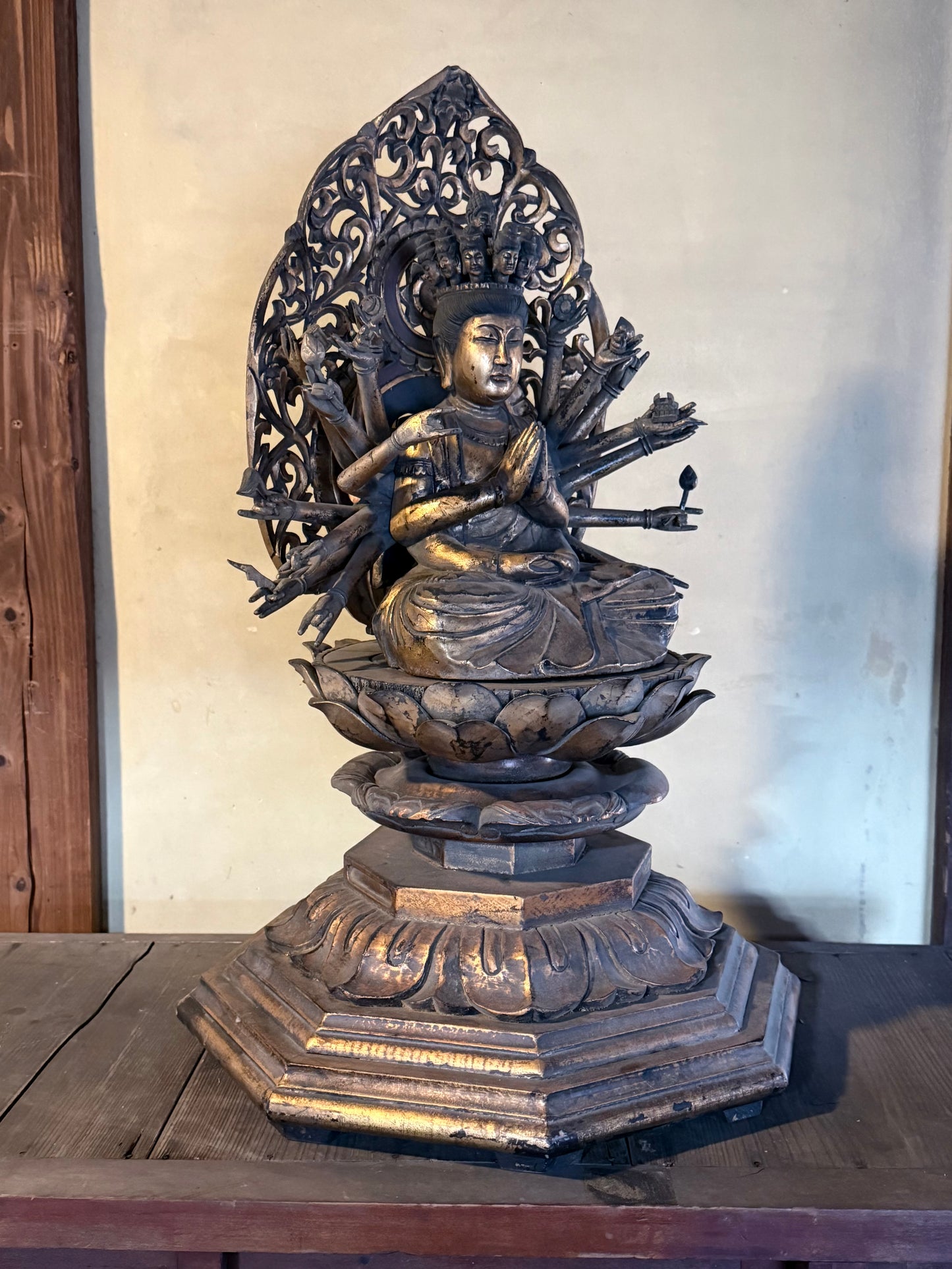 Mid–Late Showa Esoteric Buddhist Triad | Dainichi Nyorai, Shō Kannon & Senju Kannon Monumental Temple Ensemble