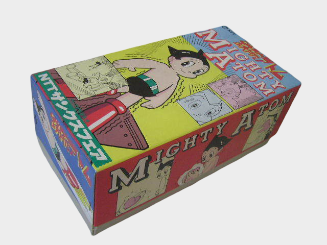 Mighty Atom Astro Boy Tin Wind-Up Figure — NTT Sankusu Fair Japan, Boxed Showa-Style Toy