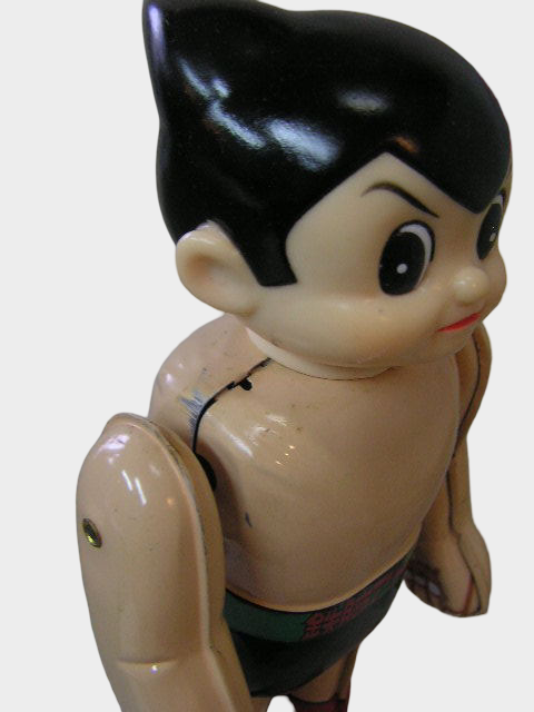 Mighty Atom Astro Boy Tin Wind-Up Figure — NTT Sankusu Fair Japan, Boxed Showa-Style Toy