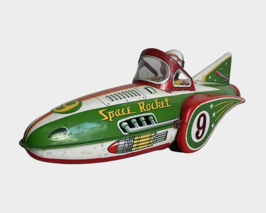 Modern Toys Space Rocket Vintage Tin Space Car Showa Era Japanese Retro Toy