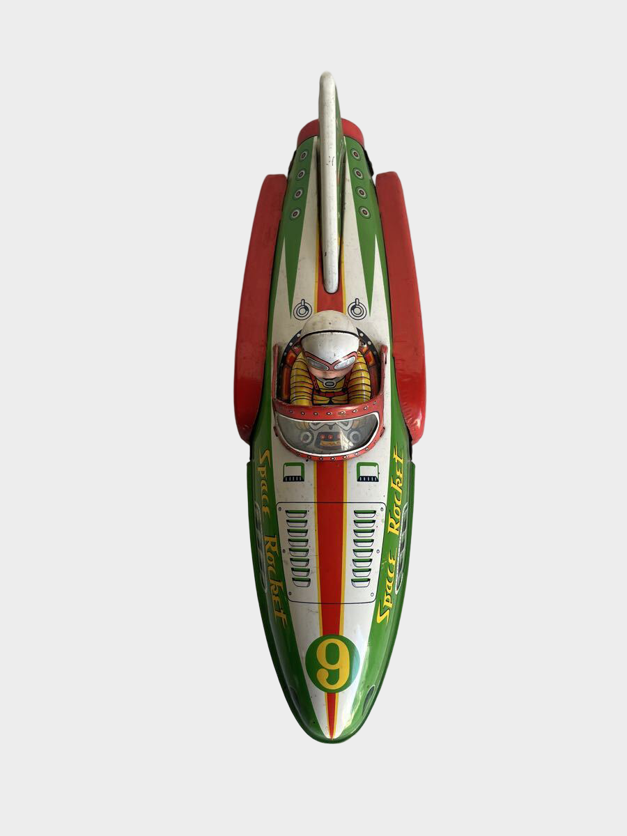Modern Toys Space Rocket Vintage Tin Space Car Showa Era Japanese Retro Toy