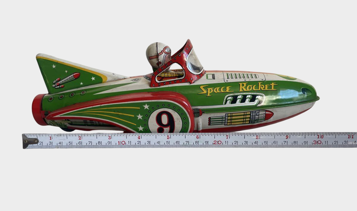 Modern Toys Space Rocket Vintage Tin Space Car Showa Era Japanese Retro Toy