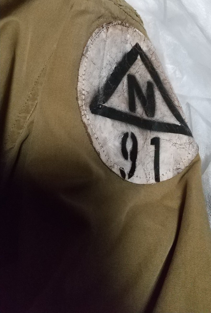 Museum Grade Vintage WW2 WWII M41 Flight Jacket Hiroshima Mission Necessary Evil B29 Hand Painted Vintage Military Artifact