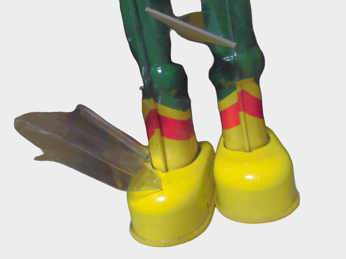 National Kid Tinplate Wind-Up Figure — Billiken Biriken Shokai Showa Tokusatsu Hero, Boxed