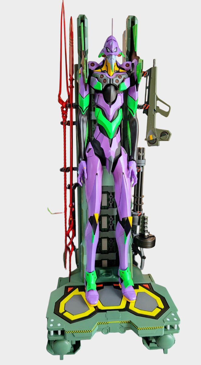 Neon Genesis Evangelion Unit-01 Custom Diorama Statue — Hand-Built Illuminated Display Figure