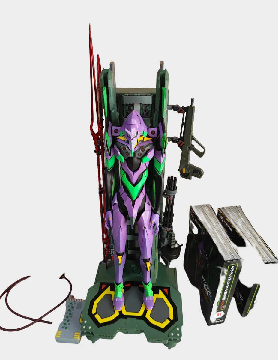 Neon Genesis Evangelion Unit-01 Custom Diorama Statue — Hand-Built Illuminated Display Figure