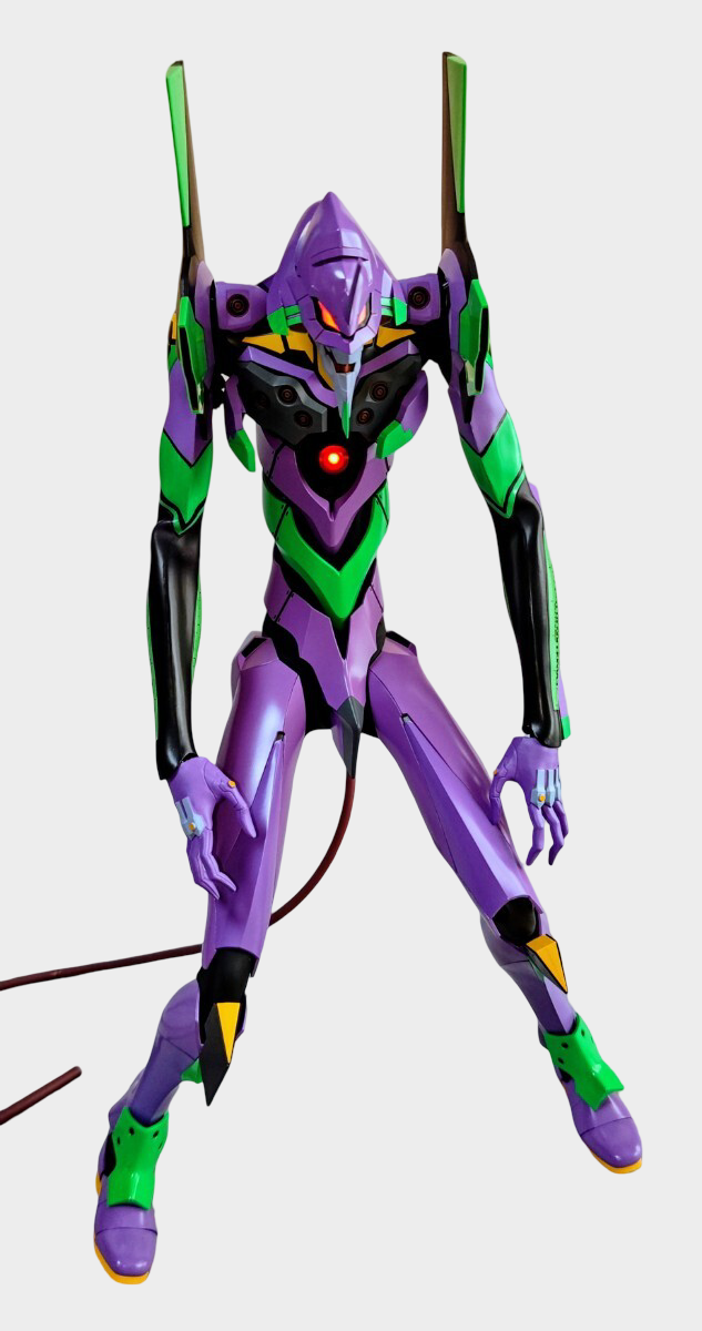 Neon Genesis Evangelion Unit-01 Custom Diorama Statue — Hand-Built Illuminated Display Figure