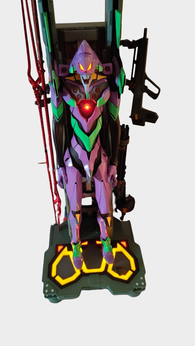 Neon Genesis Evangelion Unit-01 Custom Diorama Statue — Hand-Built Illuminated Display Figure