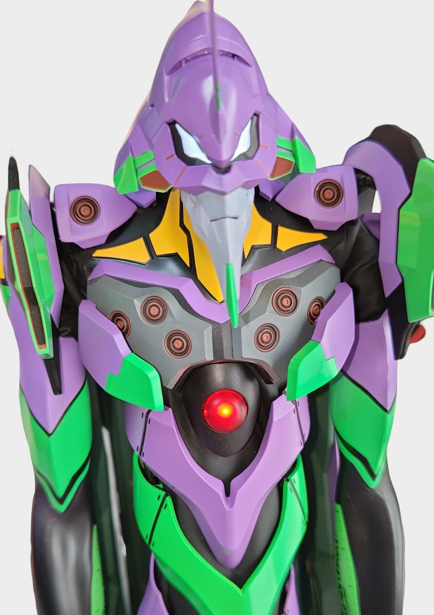 Neon Genesis Evangelion Unit-01 Custom Diorama Statue — Hand-Built Illuminated Display Figure