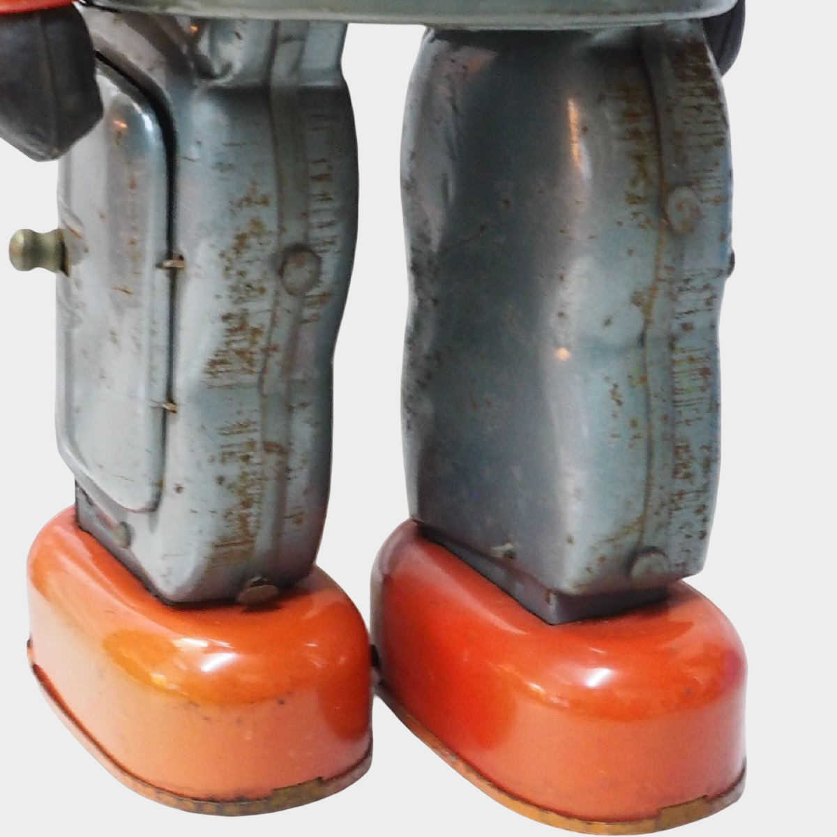 Nomura Tetsujin 28-go No.2 Silver Tin Robot Walking | Early Showa Japanese Giant Robot Toy