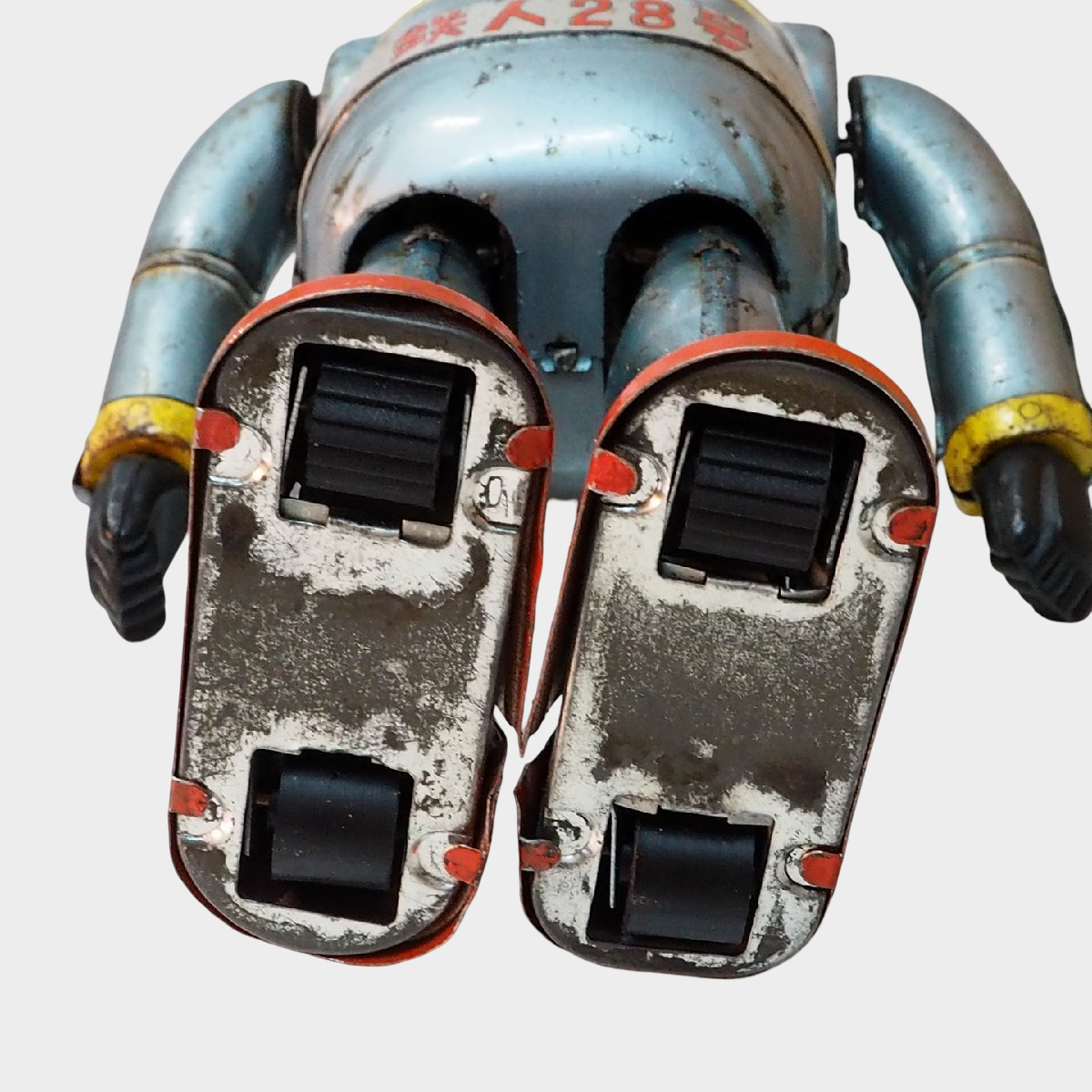 Nomura Tetsujin 28-go No.3 Silver Tin Robot with Box | Early Showa Japanese Mechanical Icon