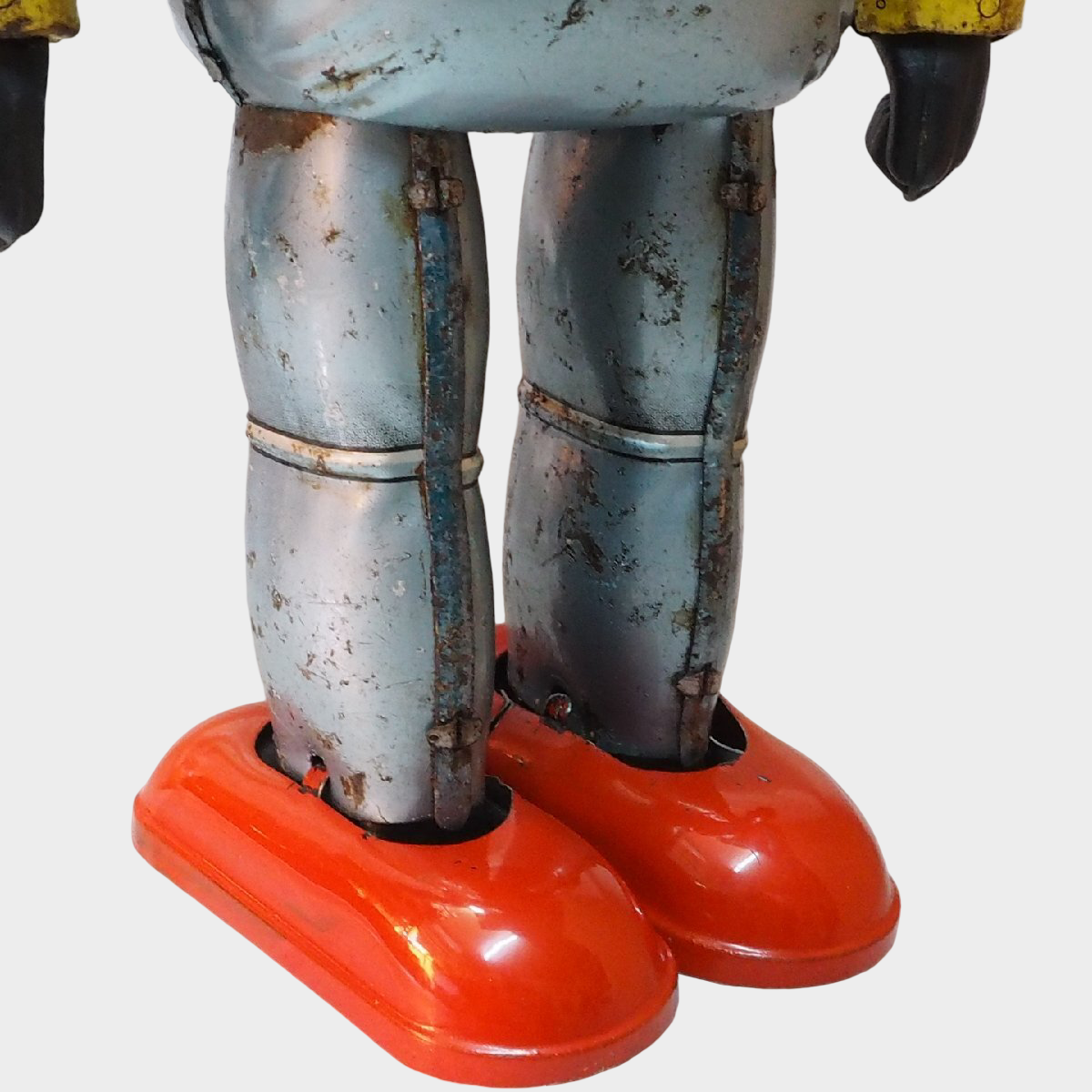 Nomura Tetsujin 28-go No.3 Silver Tin Robot with Box | Early Showa Japanese Mechanical Icon