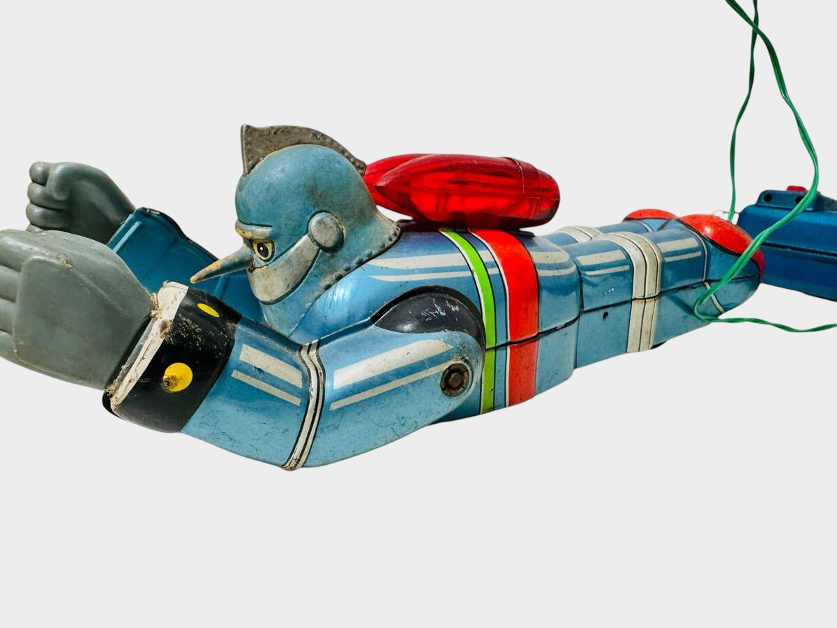 Nomura Toy Tetsujin 28-go Battery Operated Tin Robot w/ Wired Remote | 1960s Japanese Mechanical Icon