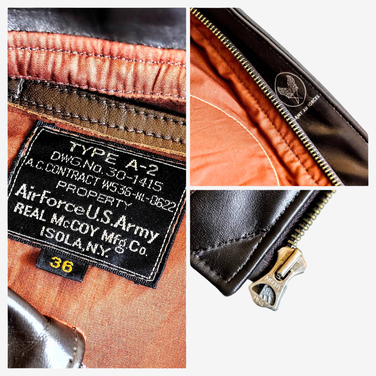 Old Real McCoy’s Type A-2 Sleepytime Suzie Hand-Painted Horsehide Flight Jacket, 1993, No. 33 of 60, Size 36