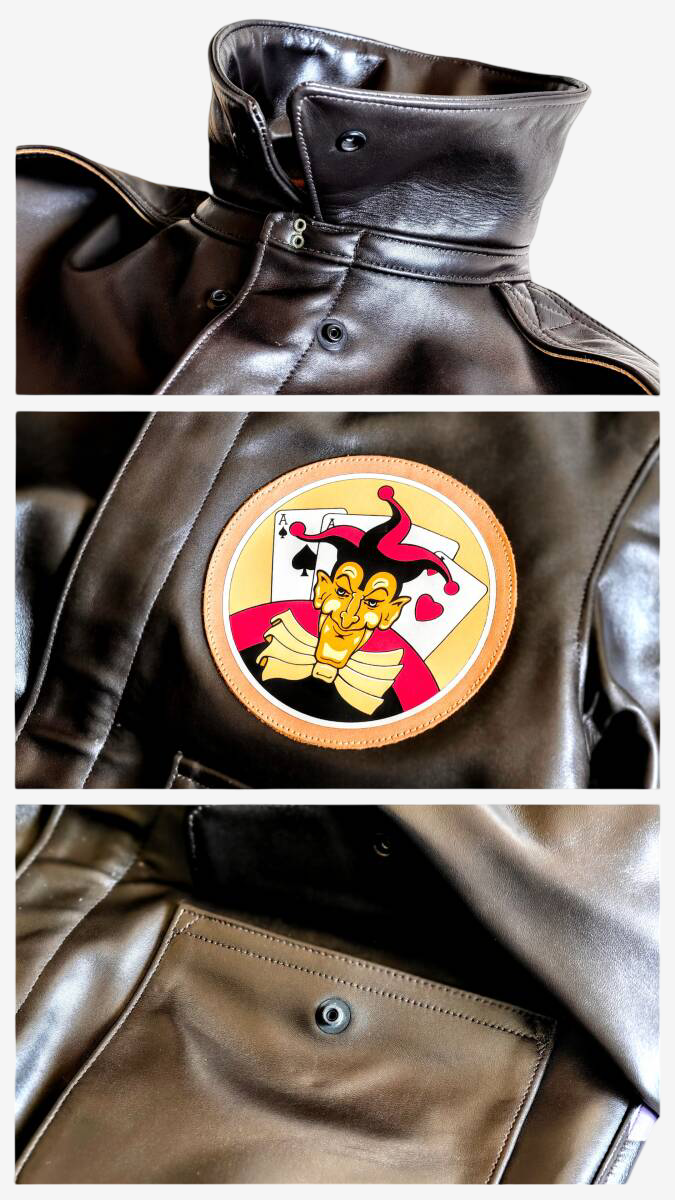 Old Real McCoy’s Type A-2 Sleepytime Suzie Hand-Painted Horsehide Flight Jacket, 1993, No. 33 of 60, Size 36