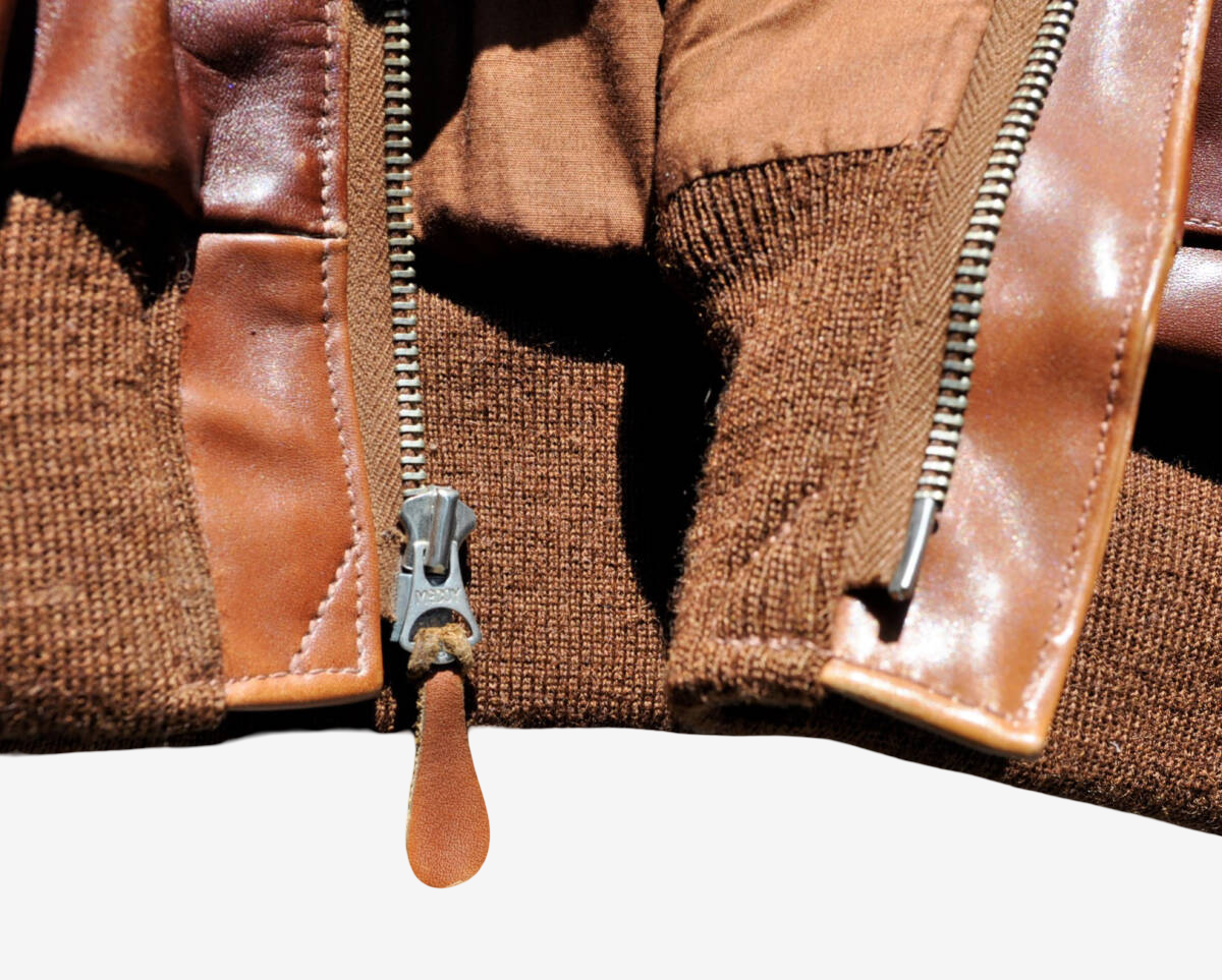 Old Real McCoy A2 Hand Finish Horsehide Jacket Size 38 Rare Premium Reproduction Rough Wear