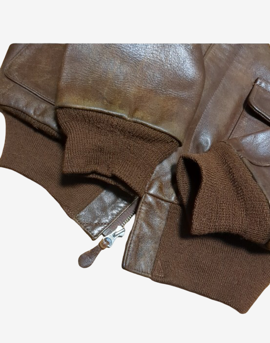 Old Real McCoy’s Flying Tigers A-2 Back Paint Jacket 1993 Limited 50 Horsehide Leather Size 36