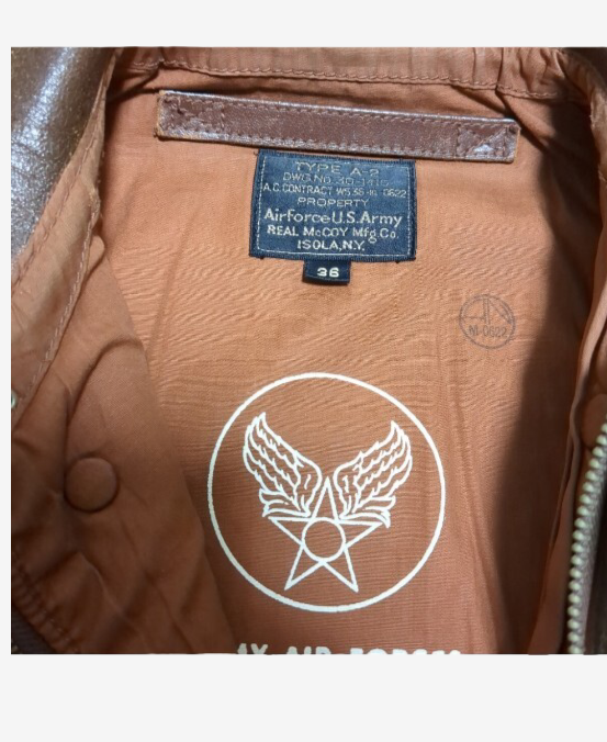 Old Real McCoy’s Flying Tigers A-2 Back Paint Jacket 1993 Limited 50 Horsehide Leather Size 36